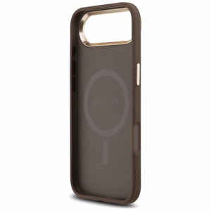 GUESS ümbris jaoks IPHONE 17 Air compatible with MagSafe GUHMP17MP4GTDGMW (4G PU W/ Triangle Logo) kuldne brown