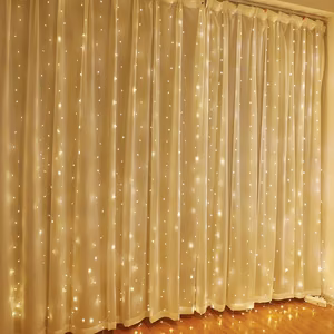 LED CURTAIN (100 LED LAMPS) 3Mx1M WITHOUT PENDANT WARM WHITE