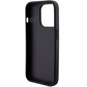 Guess Grip Stand 4G Saffiano Strass чехол для iPhone 15 Pro Max - чёрный