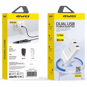 Laadija Awei C15-EU 10W 2xUSB-A valge