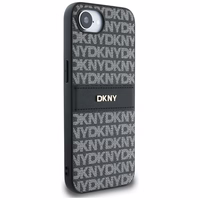 DKNY Repeat Texture Pattern with Tonal Stripe ümbris jaoks iPhone 16e - must