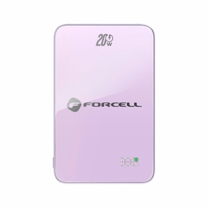 MagSafe-ühilduv akupank Forcell F-Energy SuperSlim F5K8 QC4.0 PD3.0 15W 5000 mAh lilla