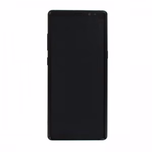 LCD ekraan ühilduv Samsung N950 Note 8 raamiga / Midnight Black / (Uuendatud: Telemax) (Põletatud ikoonid valgel taustal)