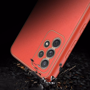 Dux Ducis Yolo elegantne pehme TPU ja PU nahast ümbris Samsung Galaxy A72 4G punane