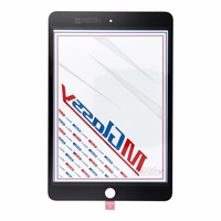 Musttby puuteekraan + OCA iPad Mini 4 jaoks (must)