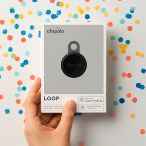 Chipolo LOOP – Rechargeable Bluetooth Tracker with Silicone Loop for iOS & Android, 4col_Charcoal