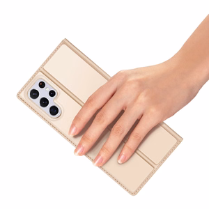 Чехол-книжка Dux Ducis Skin Pro для Samsung Galaxy S22 Ultra золотой