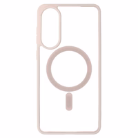 Acrylic Color Magsafe Ümbris jaoks Samsung Galaxy S25 Edge light roosa