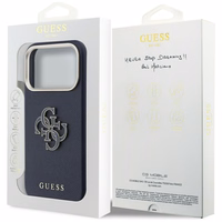 Guess HC PU FW RESIN LOGO BLUE ümbris iPhone 17 Pro 6,3"