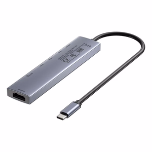 UNITEK USB-C 7-in-1 jaotur PD 100W HDMI 2.0 sisse/välja lülitiga