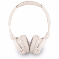 Guess Metal Logo Script Over-Ear Headphones - Beige