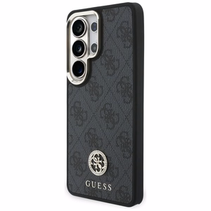 Guess 4G Big Rhinestone Triangle Strap MagSafe ümbris + rihm Samsung Galaxy S26 Ultra must