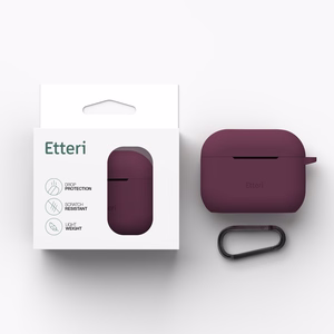 Etteri silikoonümbris AirPods Pro 3 jaoks, tume kirsipunane