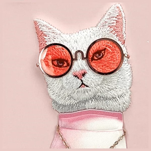 Nimmy Glasses Cool Cat iPhone 16 Ümbris - Roosa