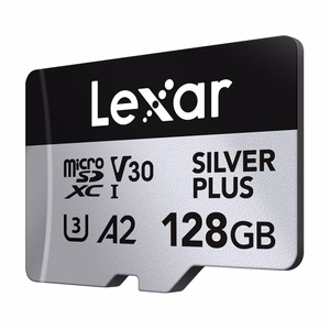 Карта памяти Lexar High-Performance Silver Plus microSDXC 128 ГБ + адаптер