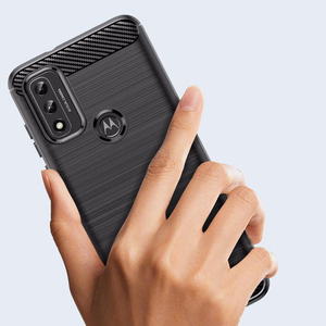 Carbon Case Flexible Cover Sleeve Motorola Moto G Play 2022 must