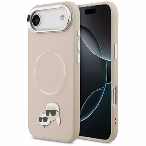 Karl Lagerfeld Karl & Choupette Pins MagSafe Ümbris jaoks iPhone Air Roosa