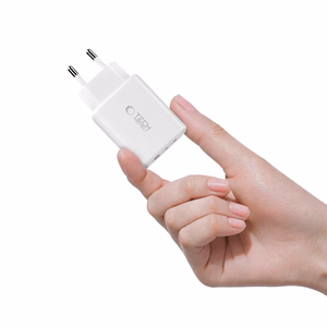 Tech-Protect NCA65W-GAN 3-portiline 65W seinalaadija - valge