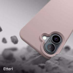 Etteri Silicone Mag case for iPhone 16 6,1" light pink