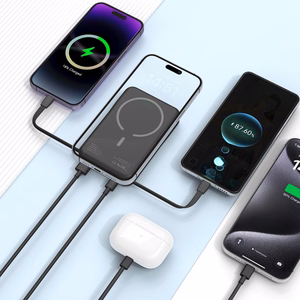 Tech-Protect LifeMag PB31 Power Bank koos MagSafe 10000mAh 15W USB-C / USB-A / sisseehitatud USB-C / Lightning kaablid - must