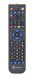 Cabletech programmeeritav universaalpult 4 ühes