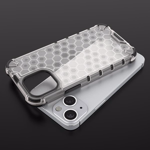 Honeycomb Case броневой чехол с TPU бампером для iPhone 13 mini чёрный