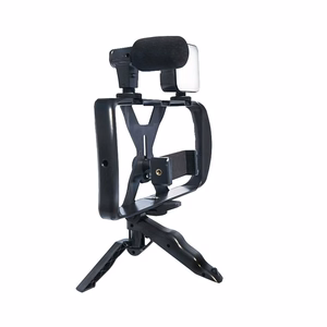 Selfie stick with Juhtmevaba remote control tripod with LED / microphone jaoks live broadcast TL-49T must