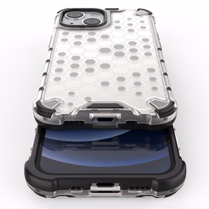 Honeycomb Case броневой чехол с TPU бампером для iPhone 13 mini чёрный
