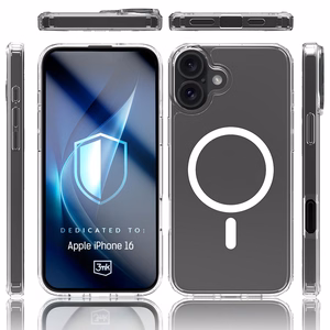 3mk Armor MagCase jaoks iPhone 16 - läbipaistev
