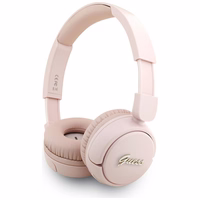Guess Metal Logo Script Over-Ear Headphones - Roosa