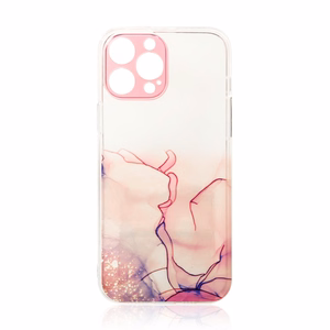 Marmorist ümbris iPhone 12 Pro Maxi jaoks Marmorist roosa marmorkate
