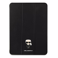 Karl Lagerfeld Saffiano Ikonic Karl Ümbris jaoks iPad 12.9" Pro 2021 - must