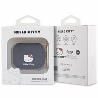 Hello Kitty Silicone 3D Kitty Head ümbris jaoks AirPods Pro - must
