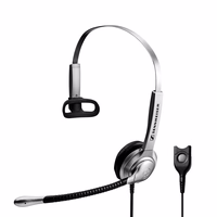 Sennheiser SH 335 Headset Wired Headband Call/Music must, hõbedane