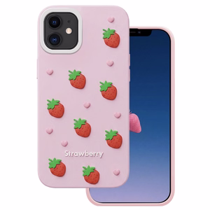 Maasika ümbris iPhone 11 roosa