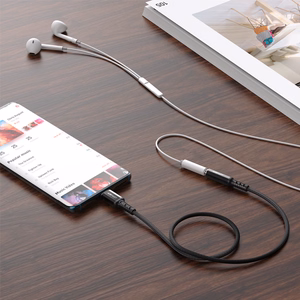 Acefast audio kaabel USB Type C - 3.5mm mini jack (female) 18cm, DAC, AUX must (C1-07 must)