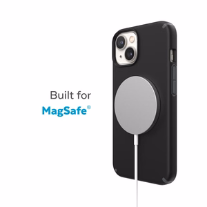 Speck CandyShell Pro + MagSafe ümbris seadmele iPhone 14 Plus, Microban mikroobivastase kaitsega, Black / Slate Grey värvikombinatsioon