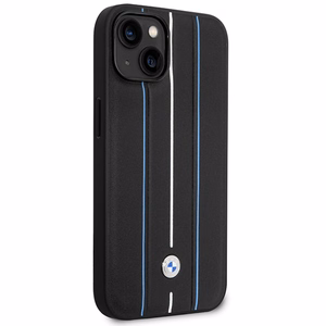 Ümbris BMW BMHCP14S22RVSK iPhone 14 6.1" must/must hardcase Leather Stamp sinine Lines