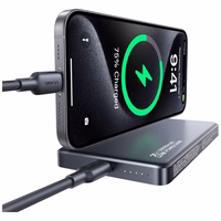 Akupank USAMS CY Series CD242 10000mAh 20W Magnetic Wireless titanium