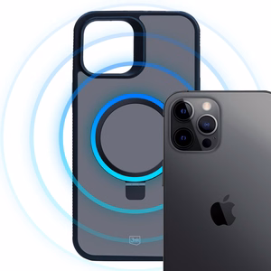3mk Smoke Ümbris Mag&Stand jaoks Apple iPhone 12 pro max - must