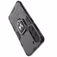 Wozinsky Ring Armor ümbris jaoks Samsung Galaxy S23 armored cover magnetic holder ring must