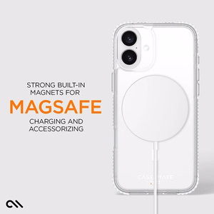 Case-Mate Tough D3O läbipaistev MagSafe'i toega ümbris iPhone 16 Plusile