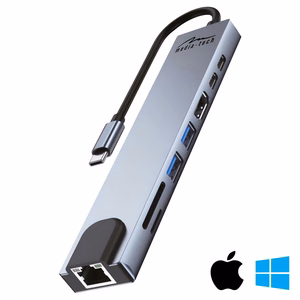 Media-Tech Хаб USB 8-в-1 Giga LAN MT5046