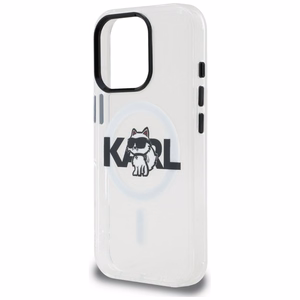 Karl Lagerfeld IML Choupette Sketch Logo MagSafe Ümbris iPhone 16 Pro - läbipaistev
