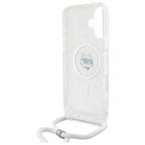 Karl Lagerfeld IML Choupette Head & Cord Magsafe iPhone 16 Ümbris - Clear