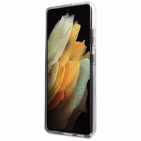 Karl Lagerfeld Choupette Fun ümbris Samsung Galaxy S21 Ultra jaoks - Läbipaistev