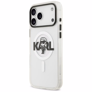 Karl Lagerfeld IML Karl Sketch Logo MagSafe Ümbris jaoks iPhone 17 Pro Max - Läbipaistev