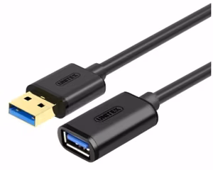 UNITEK Y-C456GBK USB kaabel 0,5 m USB 3.2 Gen 1 USB A must