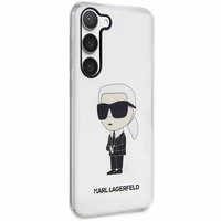 Karl Lagerfeld KLHCS23MHNIKTCT S23+ S916 läbipaistev hardcase Ikonik Karl Lagerfeld
