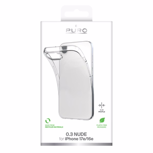 Puro Cover TPU Ultra-Slim "0.3 NUDE" jaoks iPhone 16E, läbipaistev